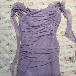 Windsor Lavender One Shoulder Dress